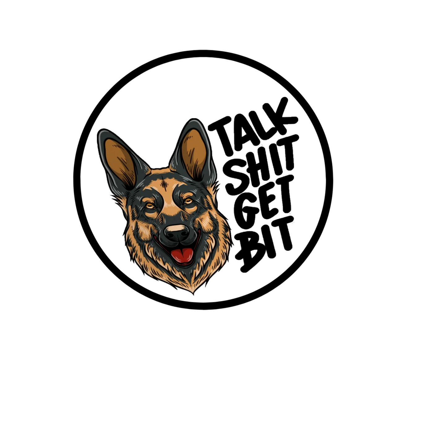 Durable vinyl die-cut Get Bit Sticker