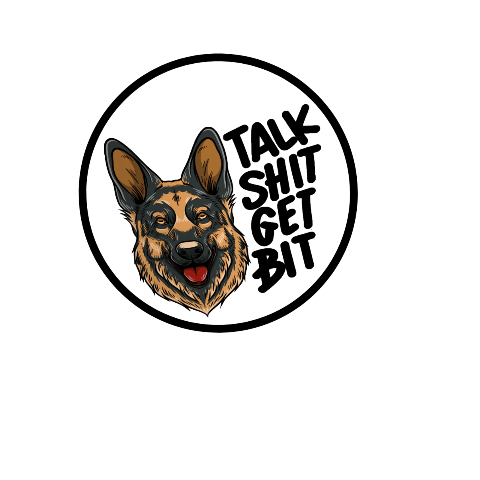 Durable vinyl die-cut Get Bit Sticker