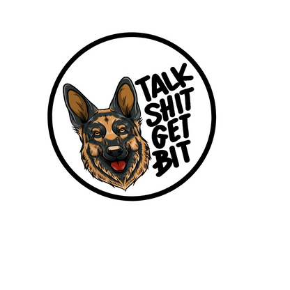 Durable vinyl die-cut Get Bit Sticker
