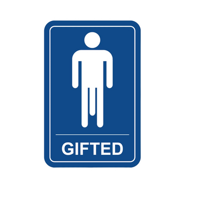 Durable vinyl, die-cut Gifted Sticker