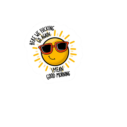 Durable vinyl die-cut Go Again Sticker