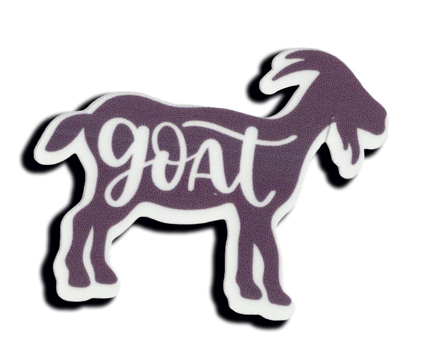Durable vinyl, die-cut Goat Sticker