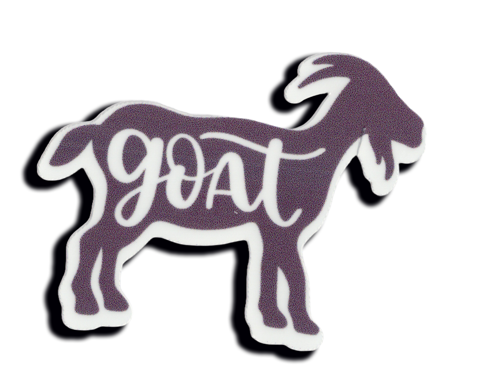 Durable vinyl, die-cut Goat Sticker