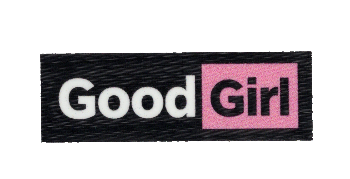 Durable vinyl die-cut Good Girl Sticker