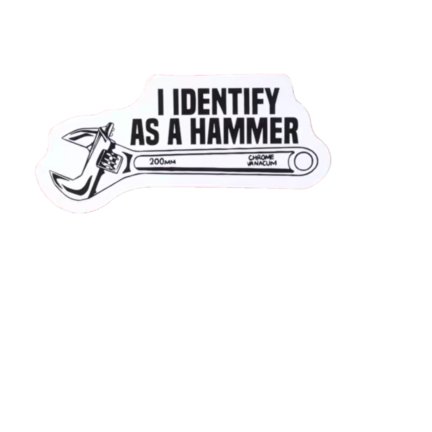 Durable vinyl die-cut Hammer Sticker