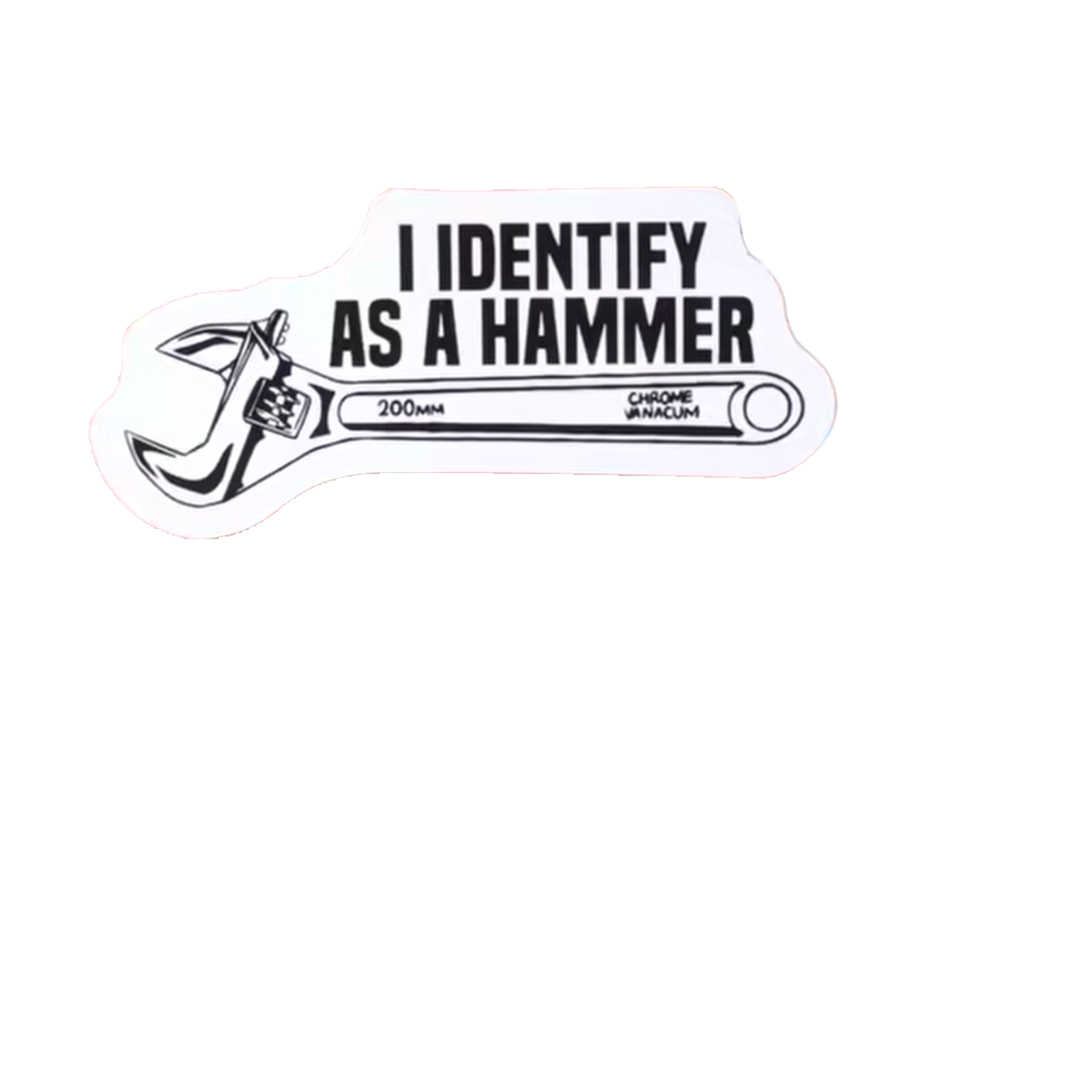 Durable vinyl die-cut Hammer Sticker
