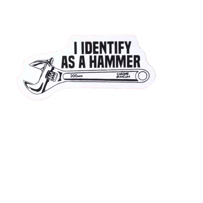 Durable vinyl die-cut Hammer Sticker