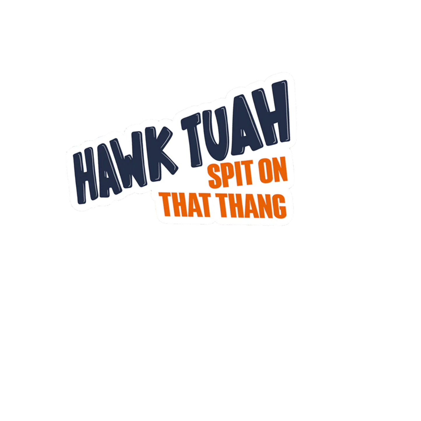 Durable vinyl die-cut Hawk Sticker