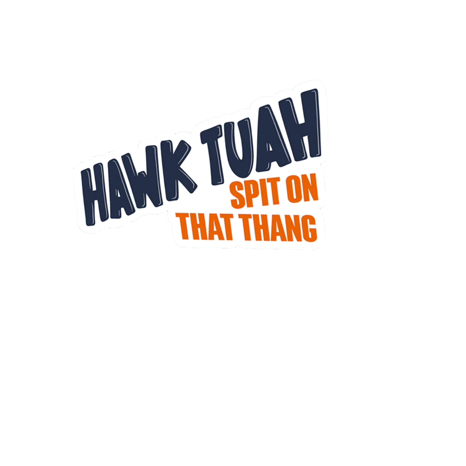 Durable vinyl die-cut Hawk Sticker