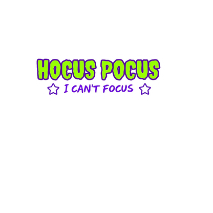 Durable, die-cut Hocus Pocus Sticker