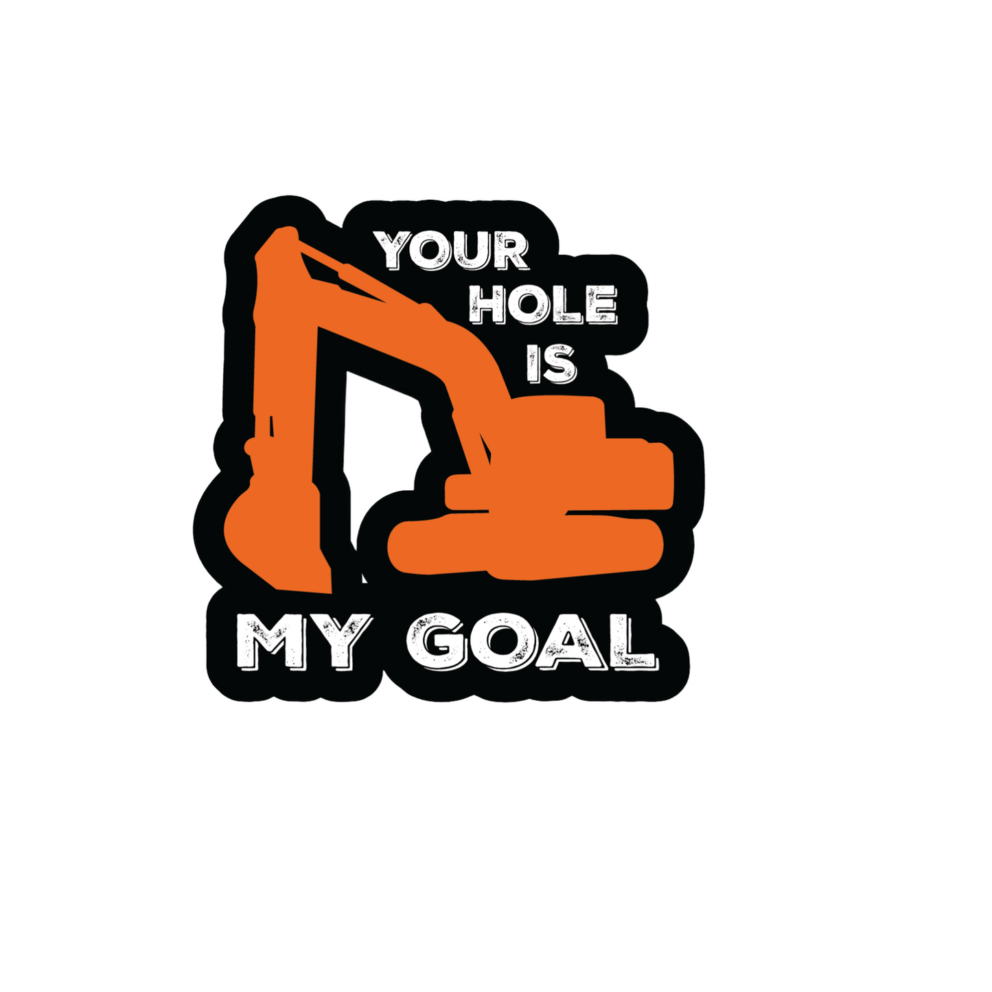 Durable vinyl, die-cut Hole Goal 2 Sticker