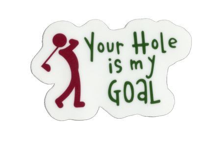 Durable vinyl, die-cut Hole Sticker