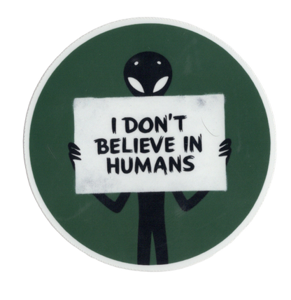 Durable vinyl die-cut Humans Sticker