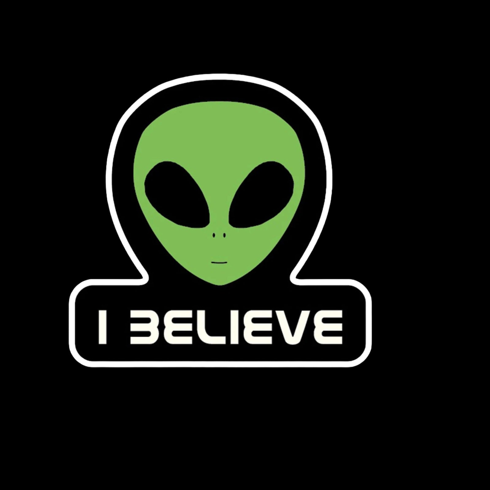 Durable vinyl, die-cut I Believe Sticker