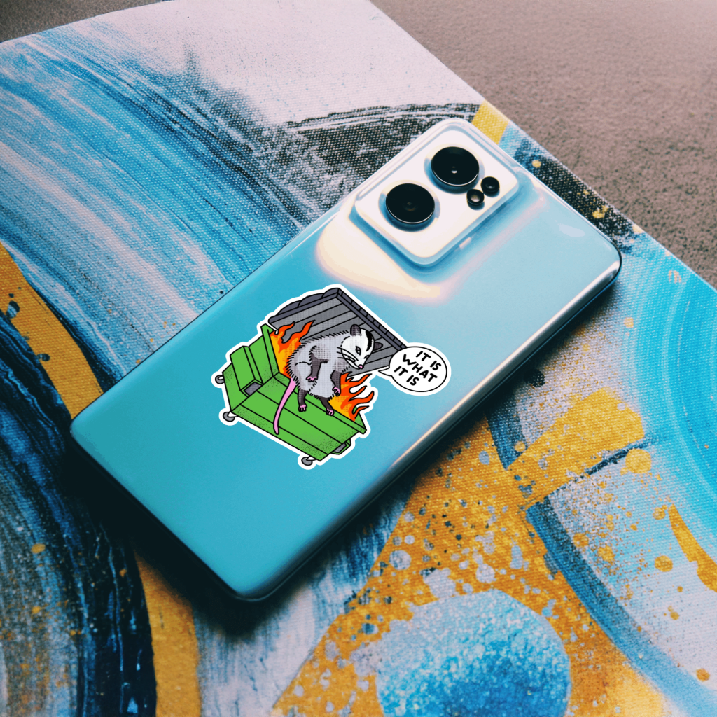 Durable, die-cut, vinyl, Is What It Is Sticker.