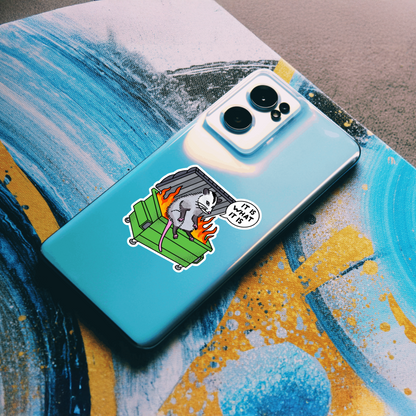 Durable, die-cut, vinyl, Is What It Is Sticker.