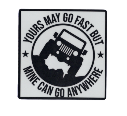Durable vinyl, die-cut Jeep 2 Sticker