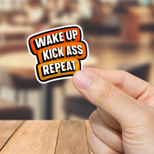 Durable, vinyl, Unless You Die Keep Going Sticker.