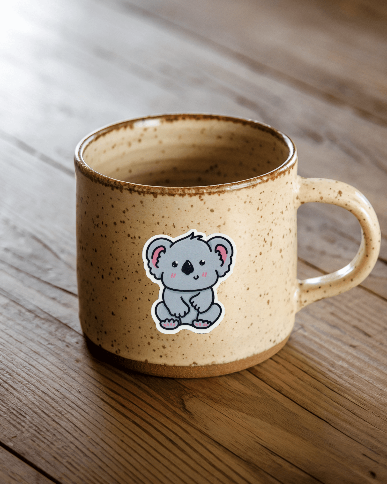 Durable vinyl, die-cut Koala Sticker