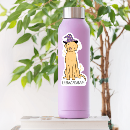Durable, die-cut, vinyl, Labracadabra Sticker.
