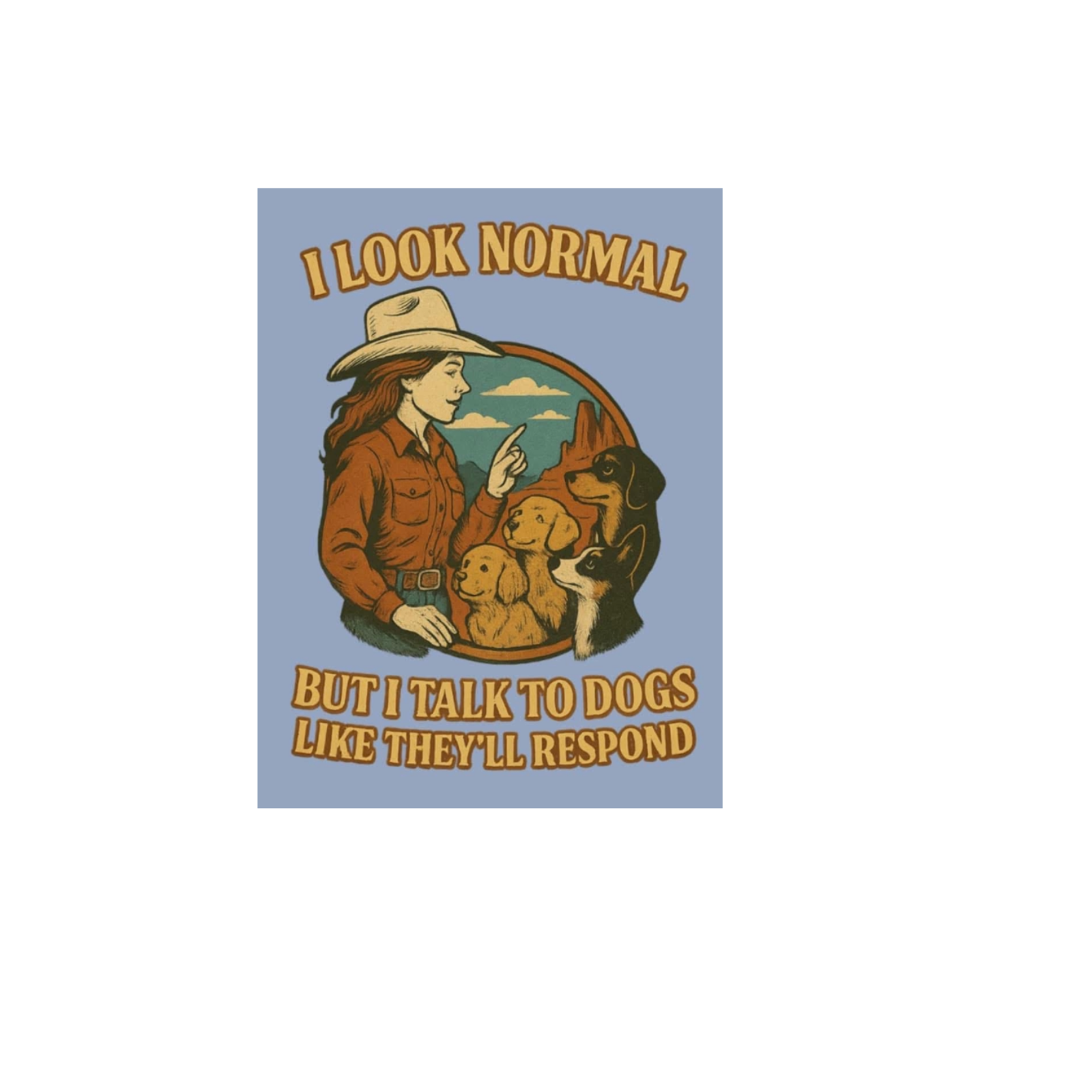 Durable vinyl die-cut Look Normal Sticker