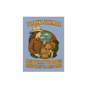 Durable vinyl die-cut Look Normal Sticker