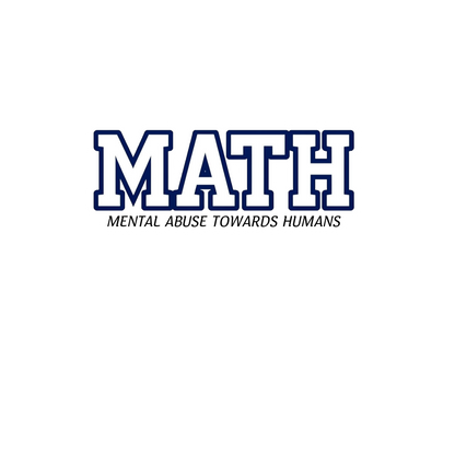 Durable, die-cut Math Abuse Sticker