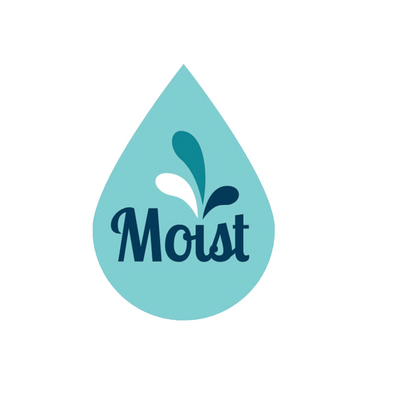 Durable vinyl die-cut Moist Sticker
