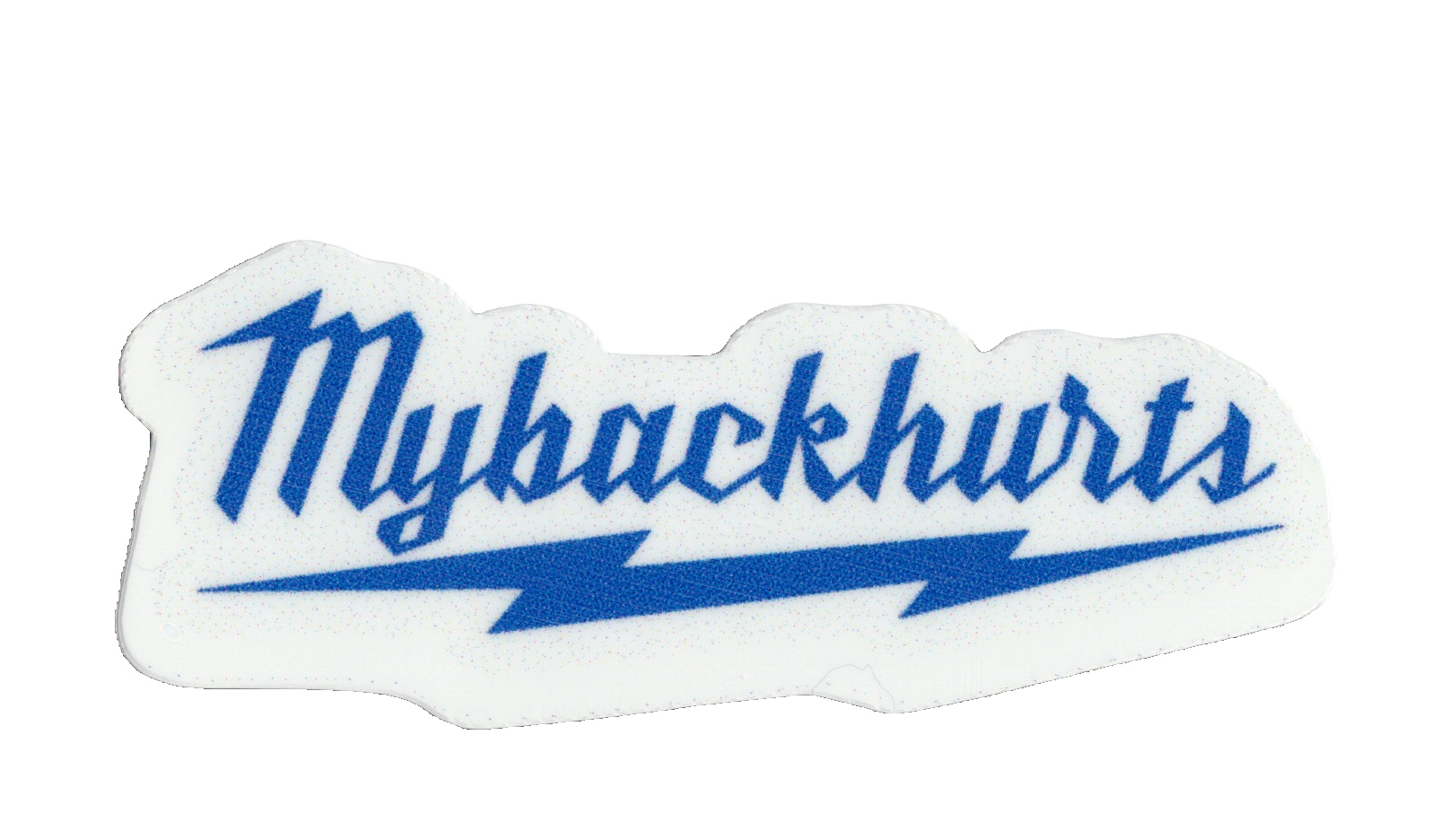 Durable vinyl, die-cut My Back Sticker