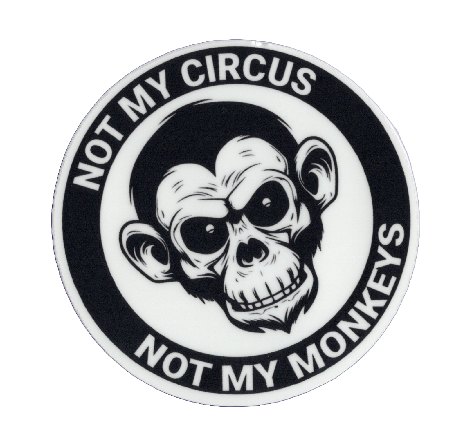 Durable vinyl, die-cut My Circus Sticker