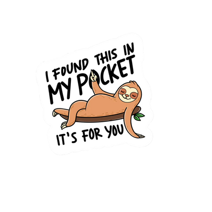 Durable vinyl die-cut My Pocket Sticker