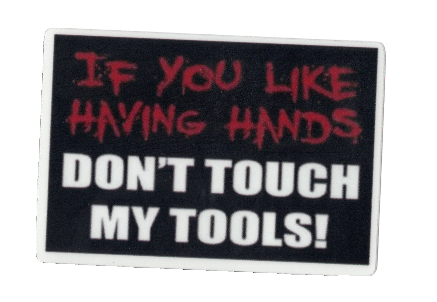 Durable vinyl, die-cut Like Hands Sticker