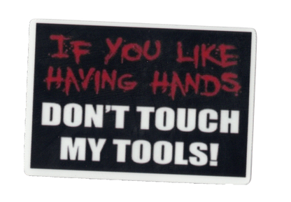 Durable vinyl, die-cut Like Hands Sticker