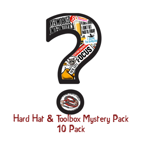 Hard Hat Mystery Sticker 10 Pack
