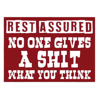 Durable vinyl, die-cut No One 2 Sticker