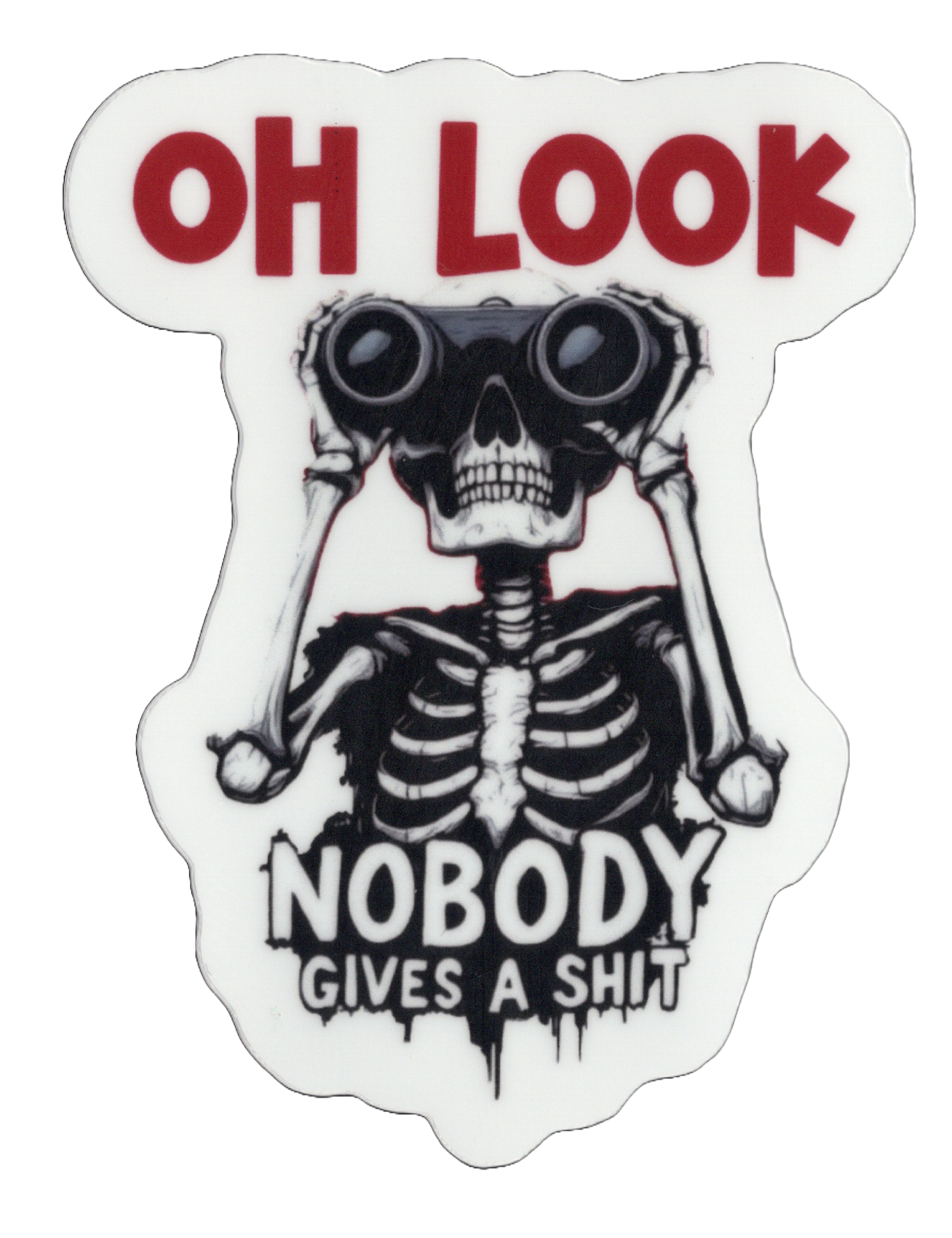 Durable vinyl, die-cut Oh Look 2 Sticker