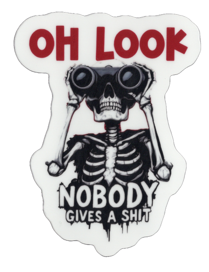 Durable vinyl, die-cut Oh Look 2 Sticker
