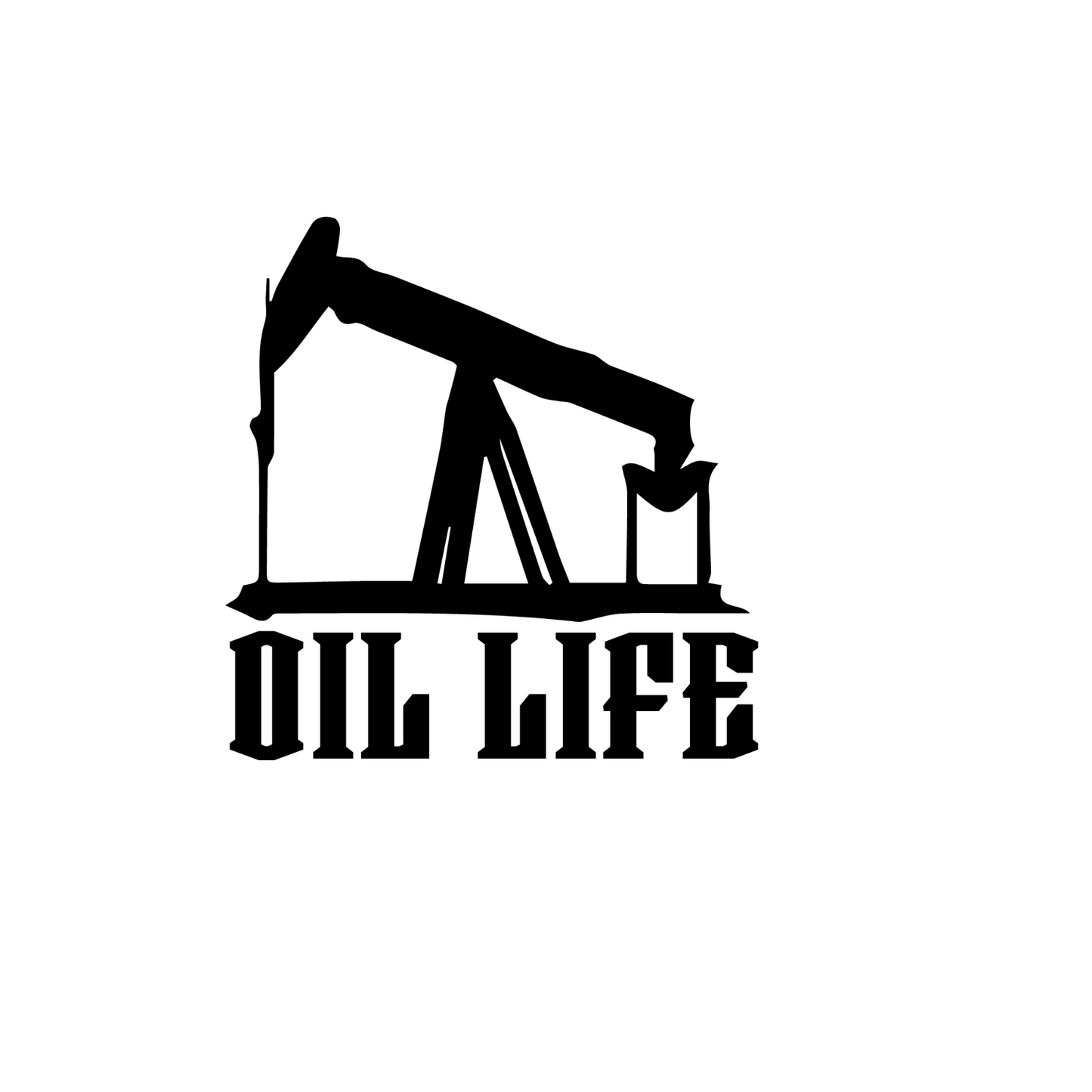 Durable vinyl, die-cut Oil Life Sticker