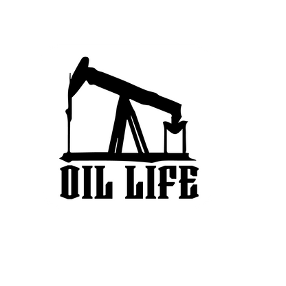 Durable vinyl, die-cut Oil Life Sticker