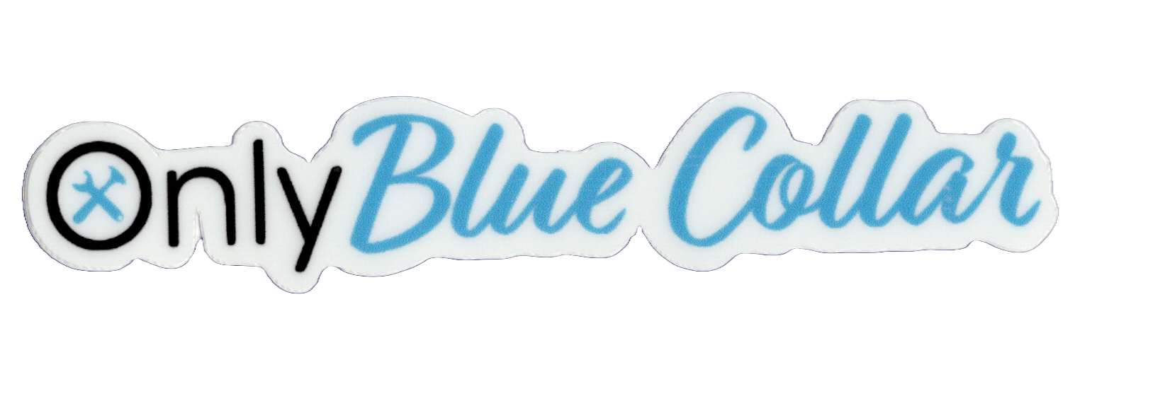 Durable vinyl, die-cut Only Blue Sticker