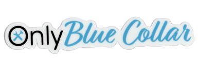 Durable vinyl, die-cut Only Blue Sticker