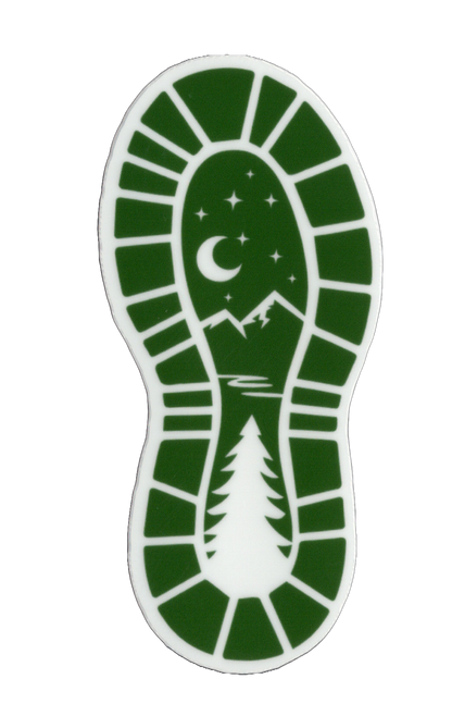 Durable vinyl, die-cut Outdoor Boot Sticker
