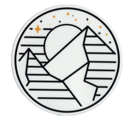 Durable vinyl, die-cut Outdoors Sticker