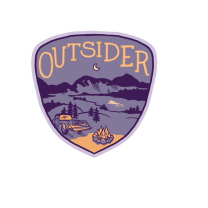 Durable, die-cut Outsider Sticker