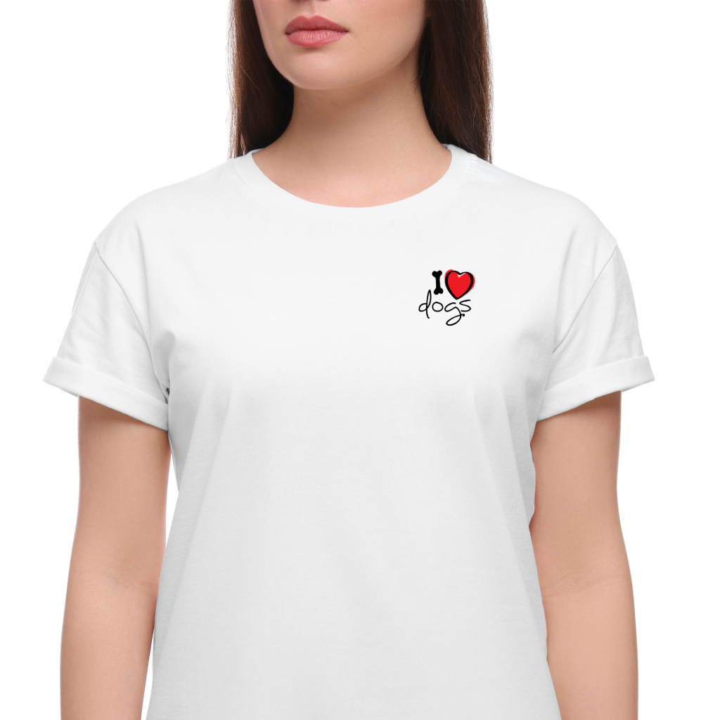 Ollie's: Peace Love Dogs T-Shirt, 100% Cotton
