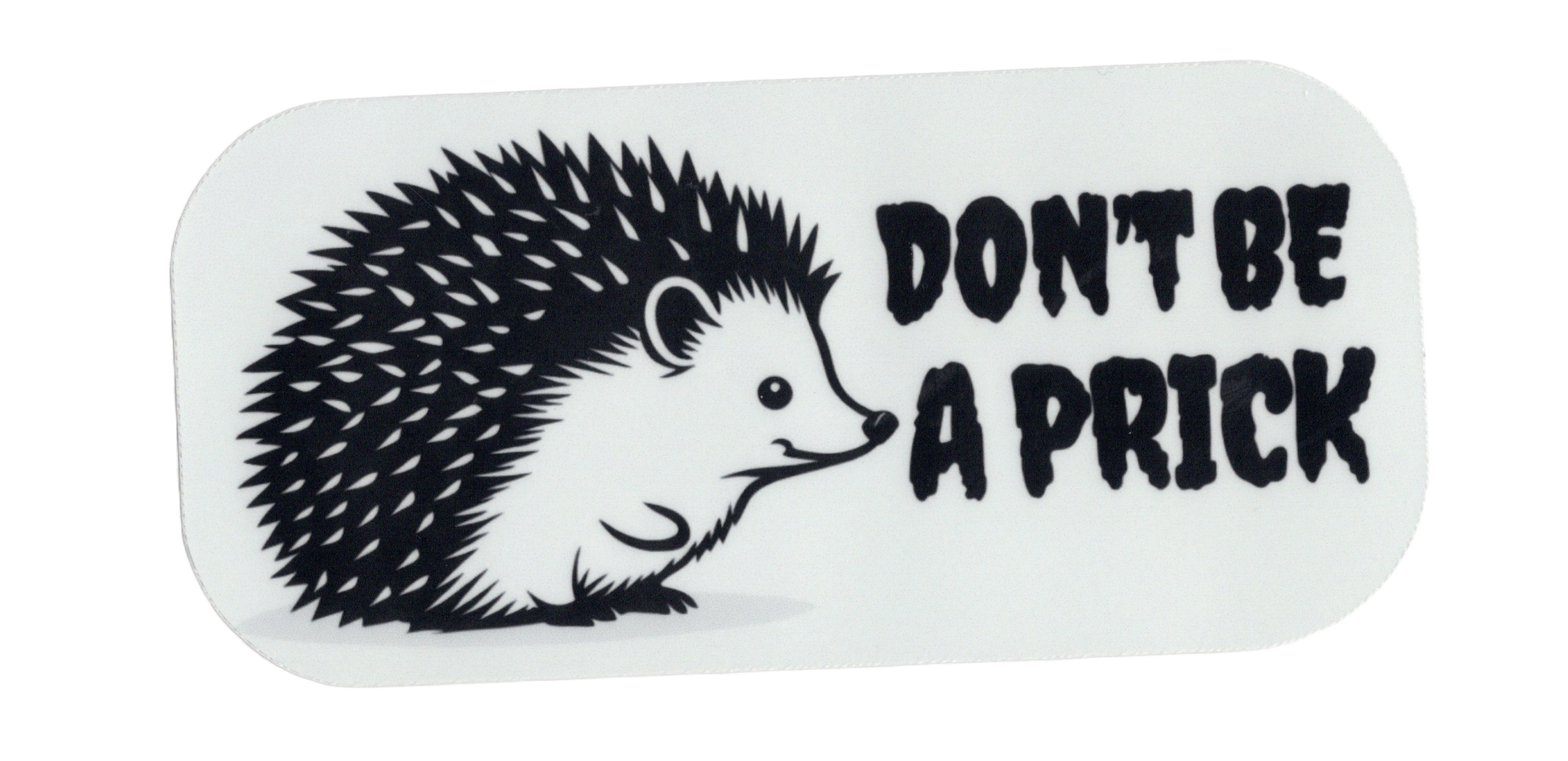 Durable vinyl die-cut Prick 3 Sticker