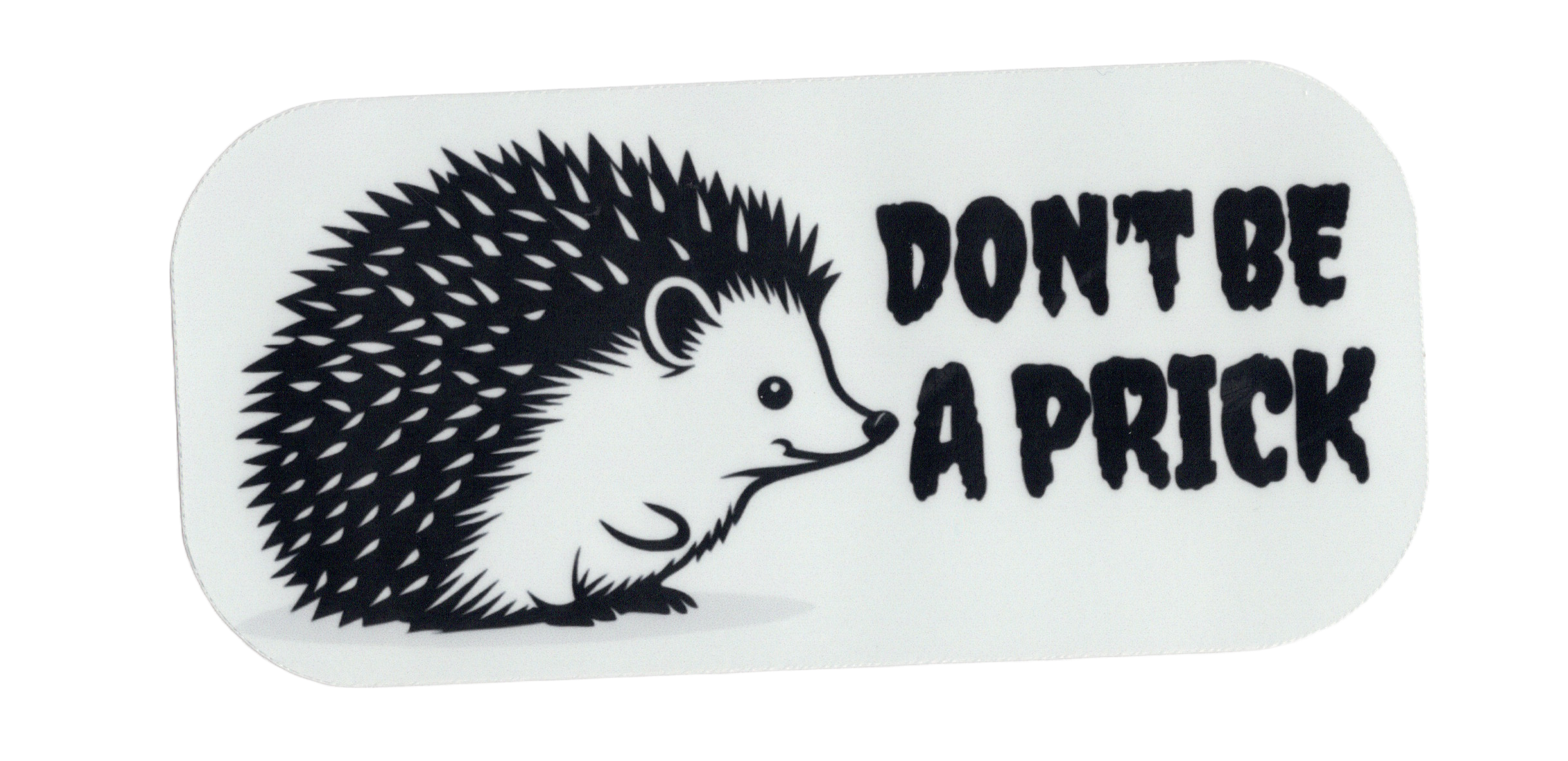 Durable vinyl die-cut Prick 3 Sticker