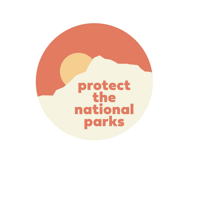 Durable, die-cut Protect The Parks Moc