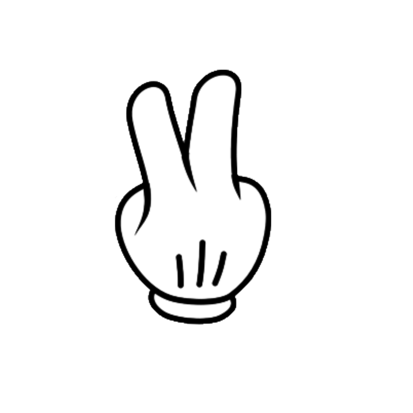 Durable vinyl die-cut Puffy Peace Sign Sticker