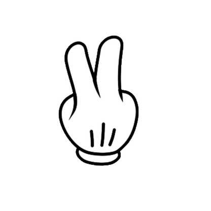 Durable vinyl die-cut Puffy Peace Sign Sticker